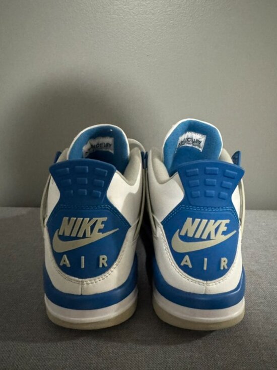 Air Jordan 4 Retro Military Blue 2024 White Industrial Grey FV5029-141 Size 8